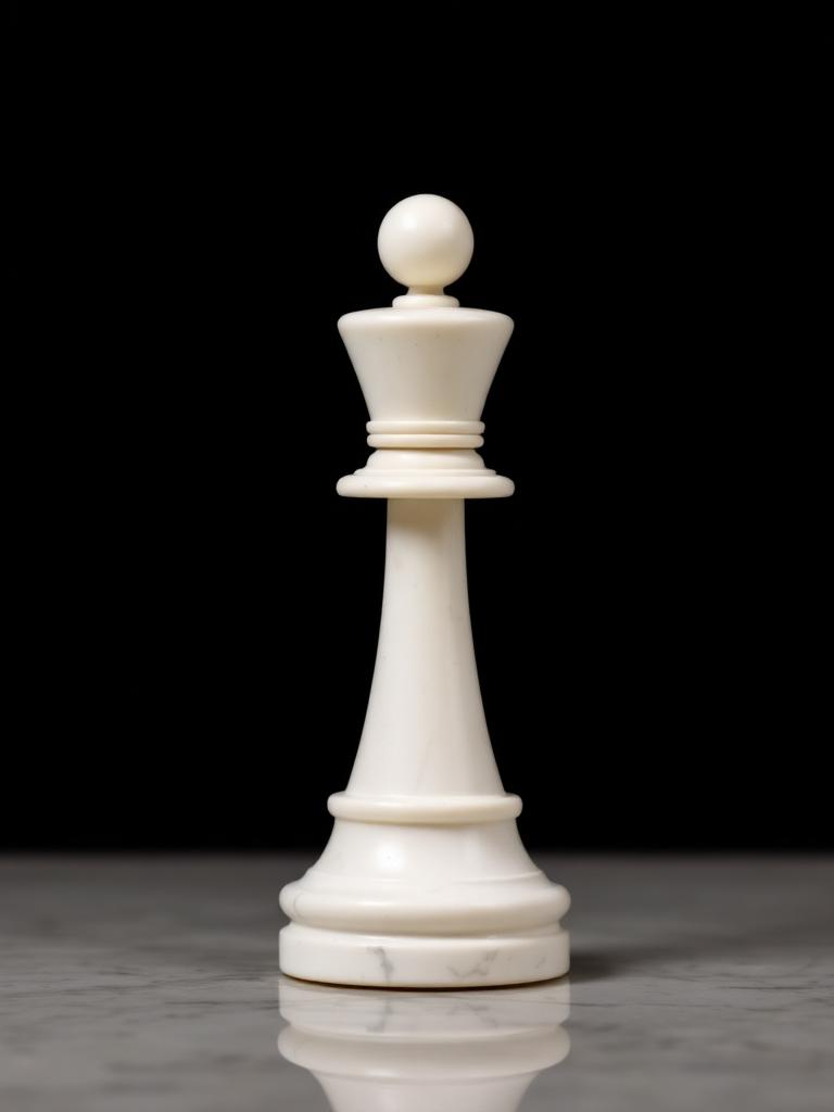 Marble pawn chess piece — Eelven brand identity design
