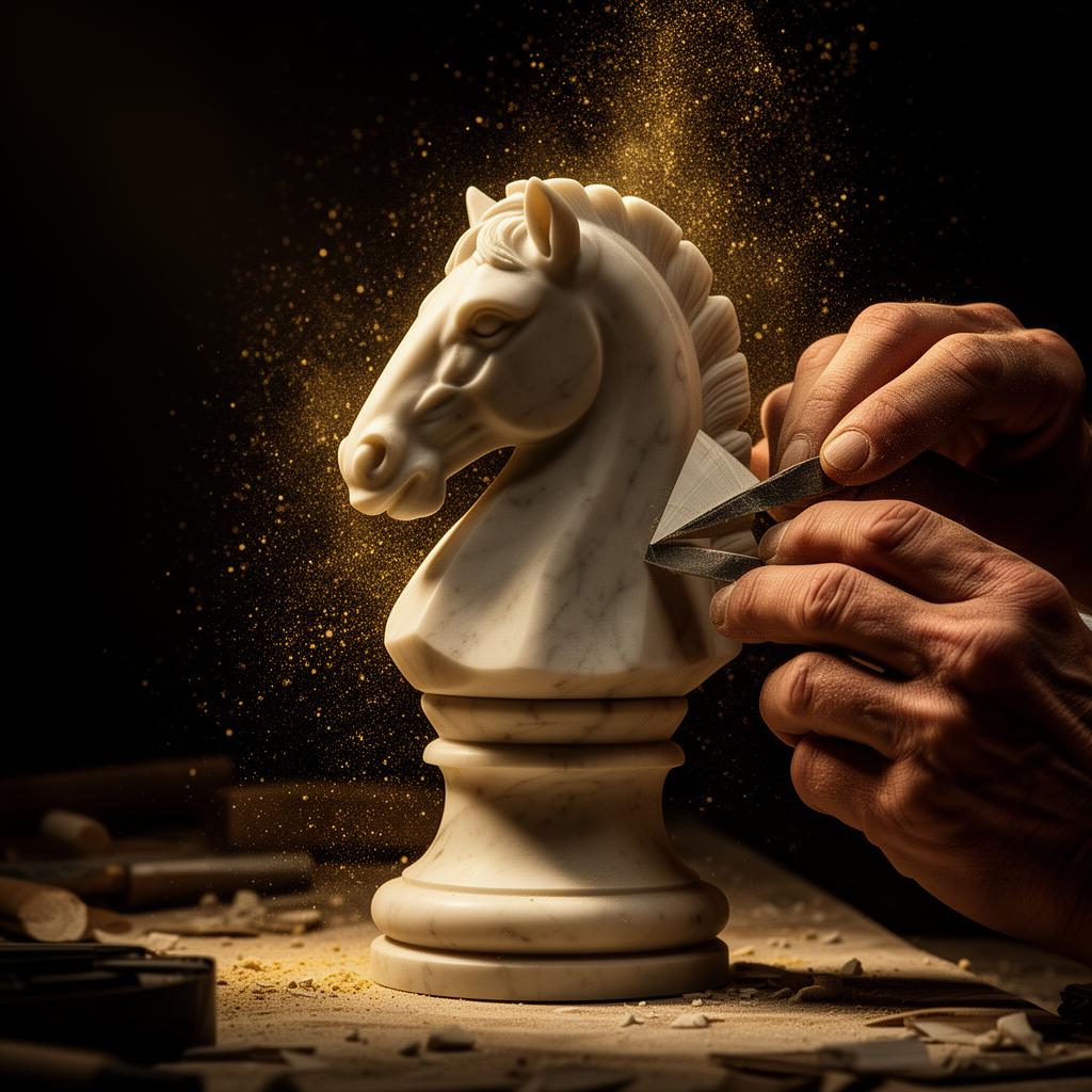 Sculpting a marble knight