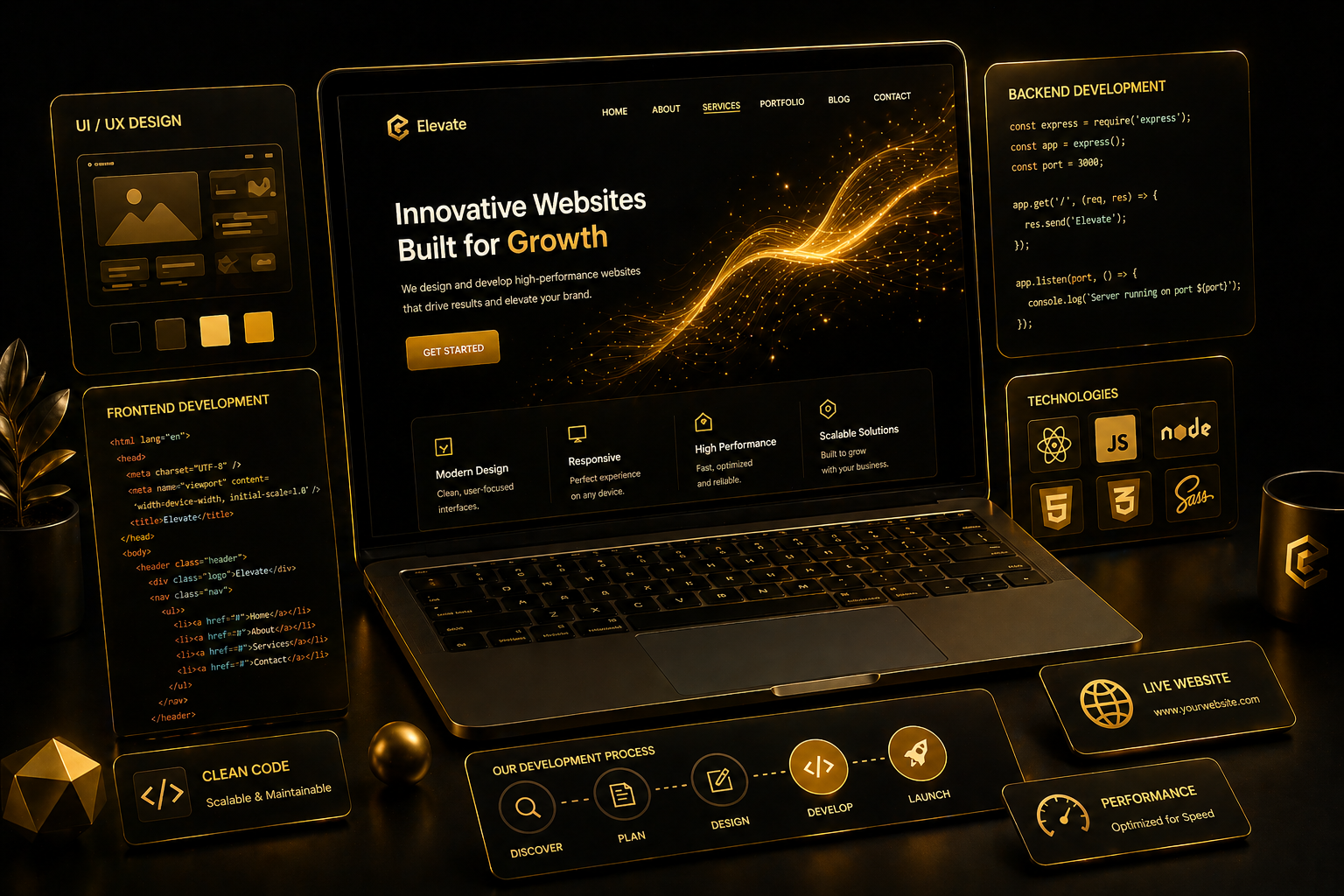 The King chess piece — Website Design & Development